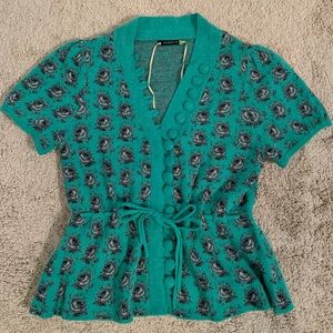 Anthropologie Leifsdottir peplum sweater! Size M